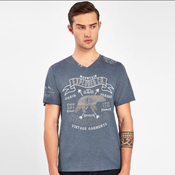 V NECK TEE SHIRT FOR MEN