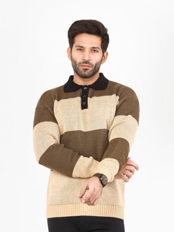 Buy FUROR Regular Fit Point Collar Sweater online