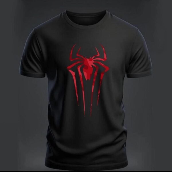 RED SPIDER GRAPHIC COTTON TEE FOR MEN