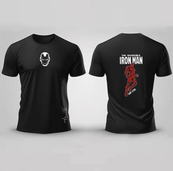 INVINCIBLE IRON MAN COTTON GRAPHIC TEE FOR MEN