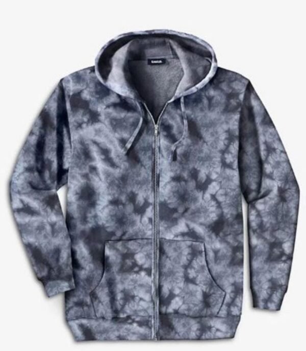 Steel Marble Fleece Big & Tall Size Zipper Hoodie