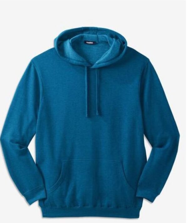 Midnight Teal Fleece Big & Tall Size Pullover Hoodie