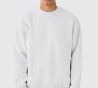 330GSM Basic Oversized Crew Neck Sweatshirt