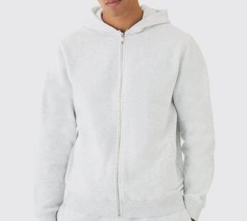 330GSM Basic Zip Through Hoodie