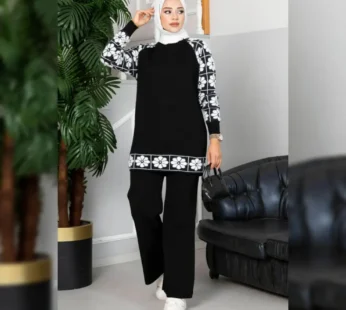 Winter Sunflower Printed Long Sleeves 2 PCs Co-Ord Set