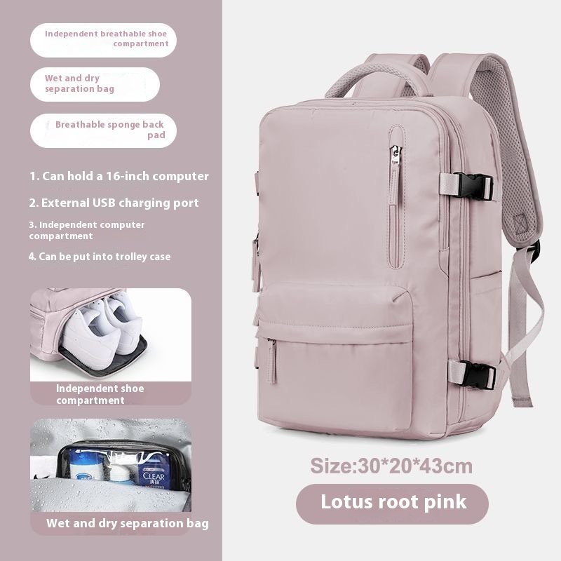 Women's Large Capacity Oversized Lightweight Multifunctional Luggage Backpack - Image 10