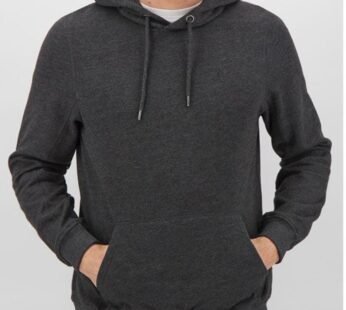 Charcoal Fleece Big Size Over Head Hoodie