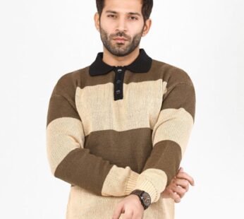 Buy FUROR Regular Fit Point Collar Sweater online