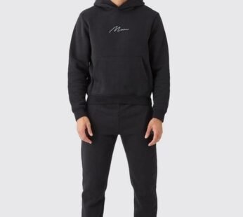Man Signature Boxy Hooded Tracksuit