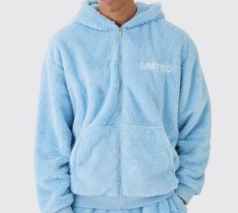 Oversized Zip Through Limited Edition Teddy Borg Hoodie